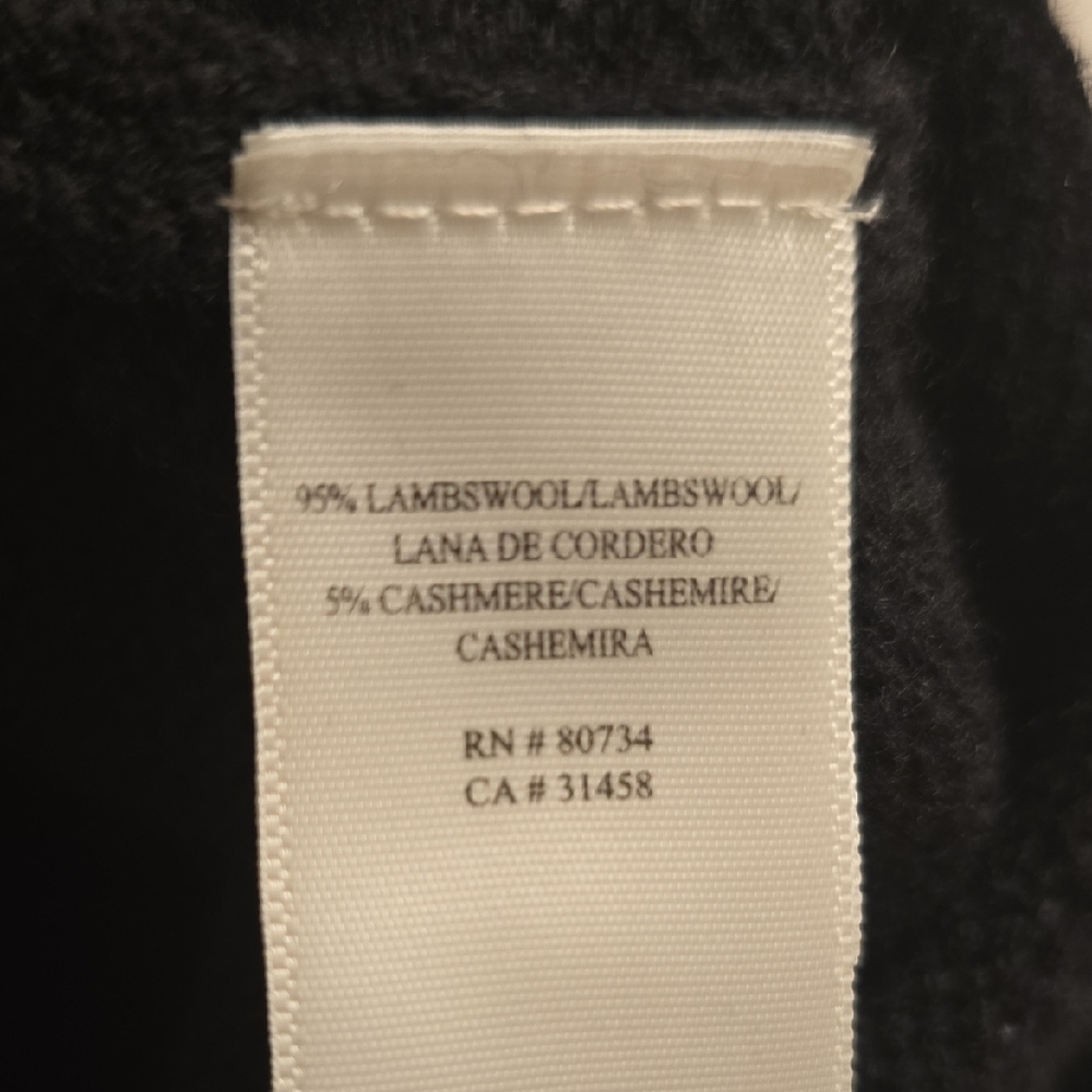 BCBGMaxAzria Lamb's Wool Black Long Sleeve Knit Dress - Picture 15 of 16